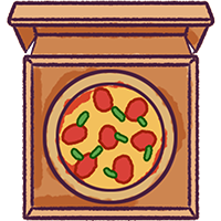 Pizza news icon